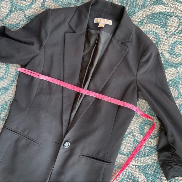 Michael Kors Womens Stretch Knit One Button Blazer Jacket - Picture 7 of 7